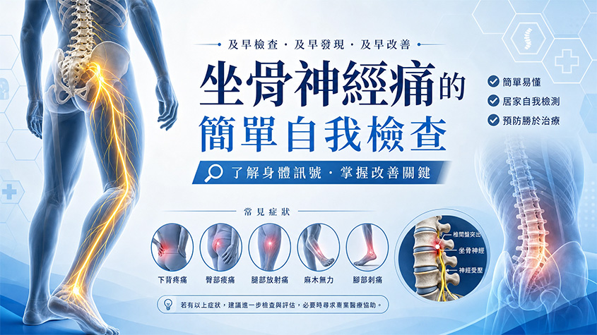 坐骨神經痛的簡單自我檢查